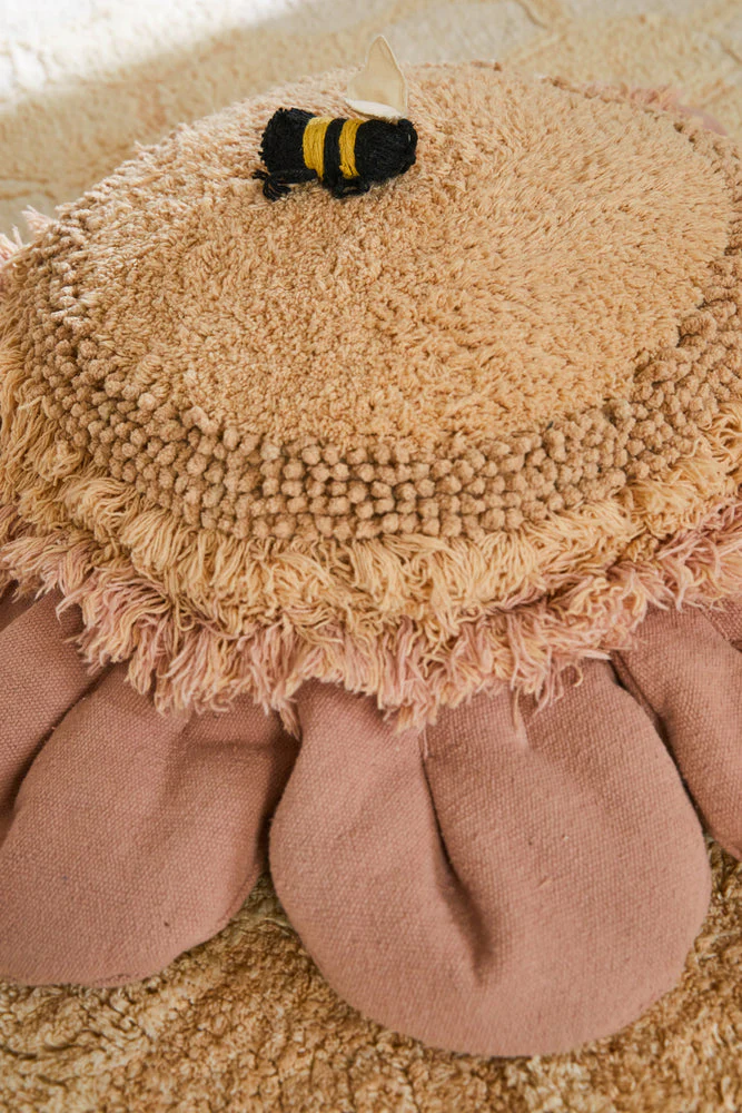 Floor cushion Pink Daisy - Image 4