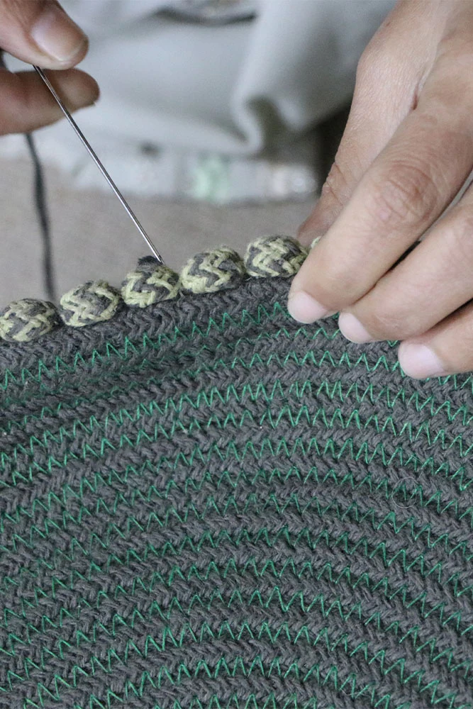 HANDLOOM BASKET VERTICAL MONSTERA - Image 6