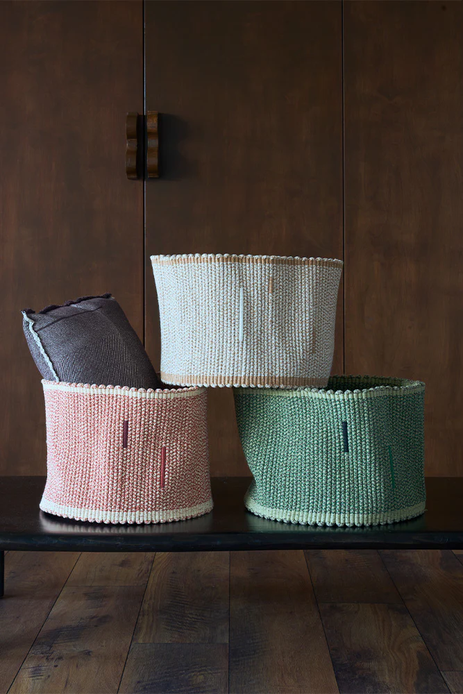 HANDLOOM BASKET VERTICAL NATURAL - Image 3