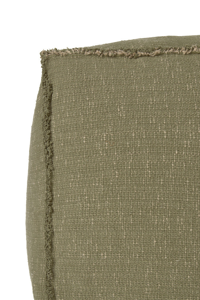 Handloom Pouf Kaki - Image 5