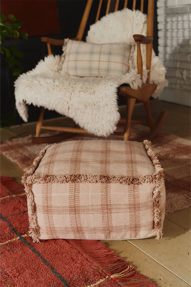 HANDLOOM POUF ROSE - Image 6