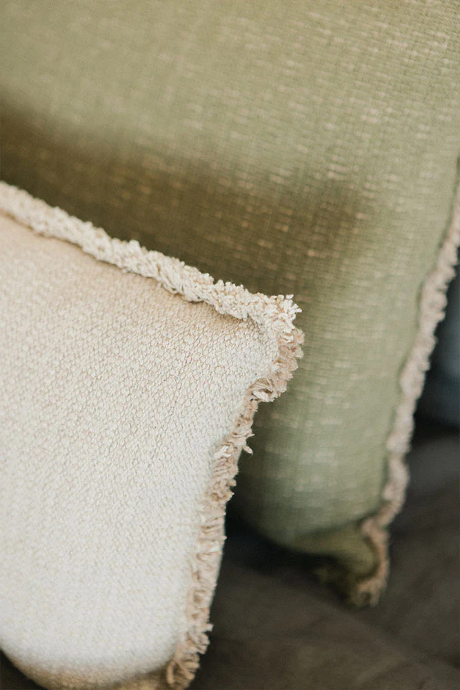 Handloom Rectangular Cushion Beige - Image 5