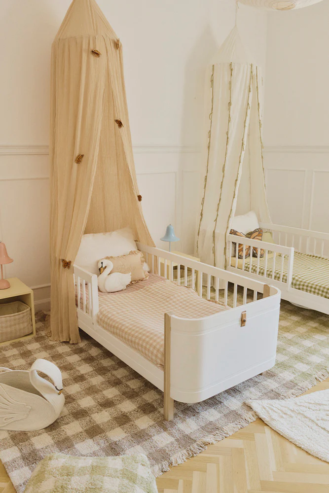 KNITTED BLANKET VICHY ROSE - Image 3