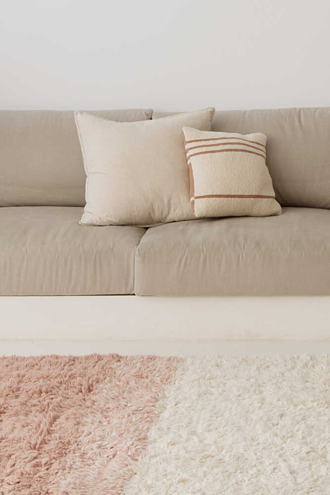 KNITTED CUSHION DUETTO POWDER - NATURAL - Image 2