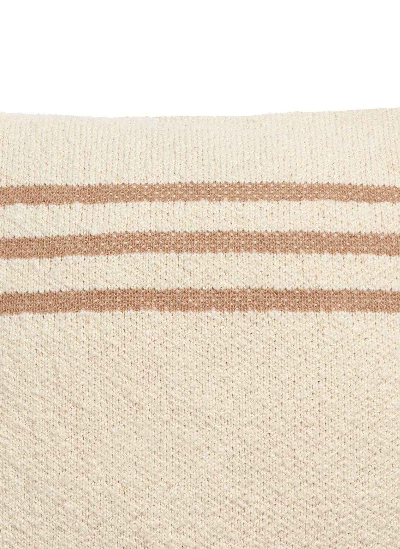 KNITTED CUSHION DUETTO POWDER - NATURAL - Image 7