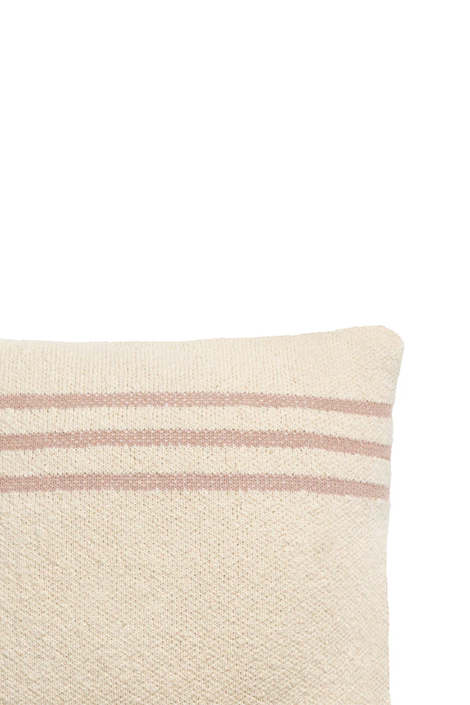 KNITTED CUSHION DUETTO VINTAGE NUDE - NATURAL - Image 3