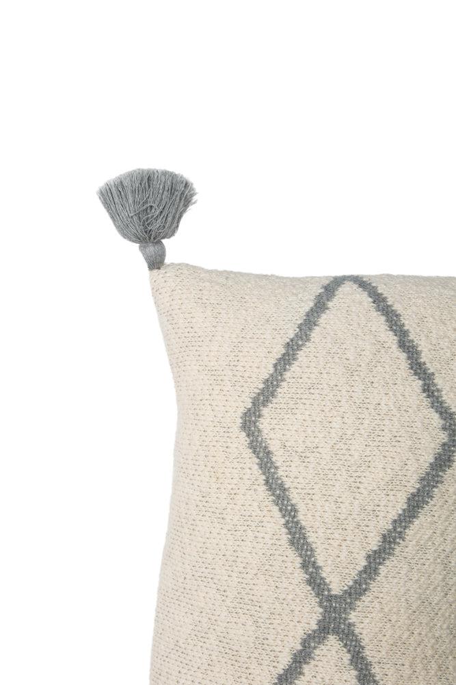KNITTED CUSHION LITTLE OASIS NATURAL - GREY - Image 5