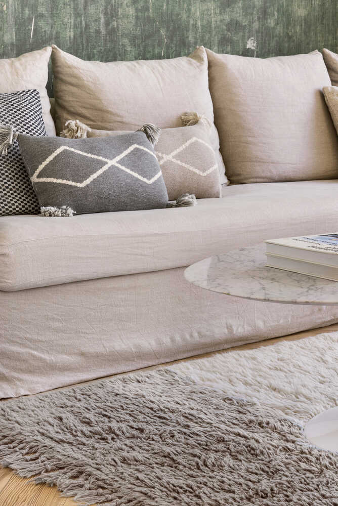 KNITTED CUSHION OASIS SOFT LINEN - Image 3