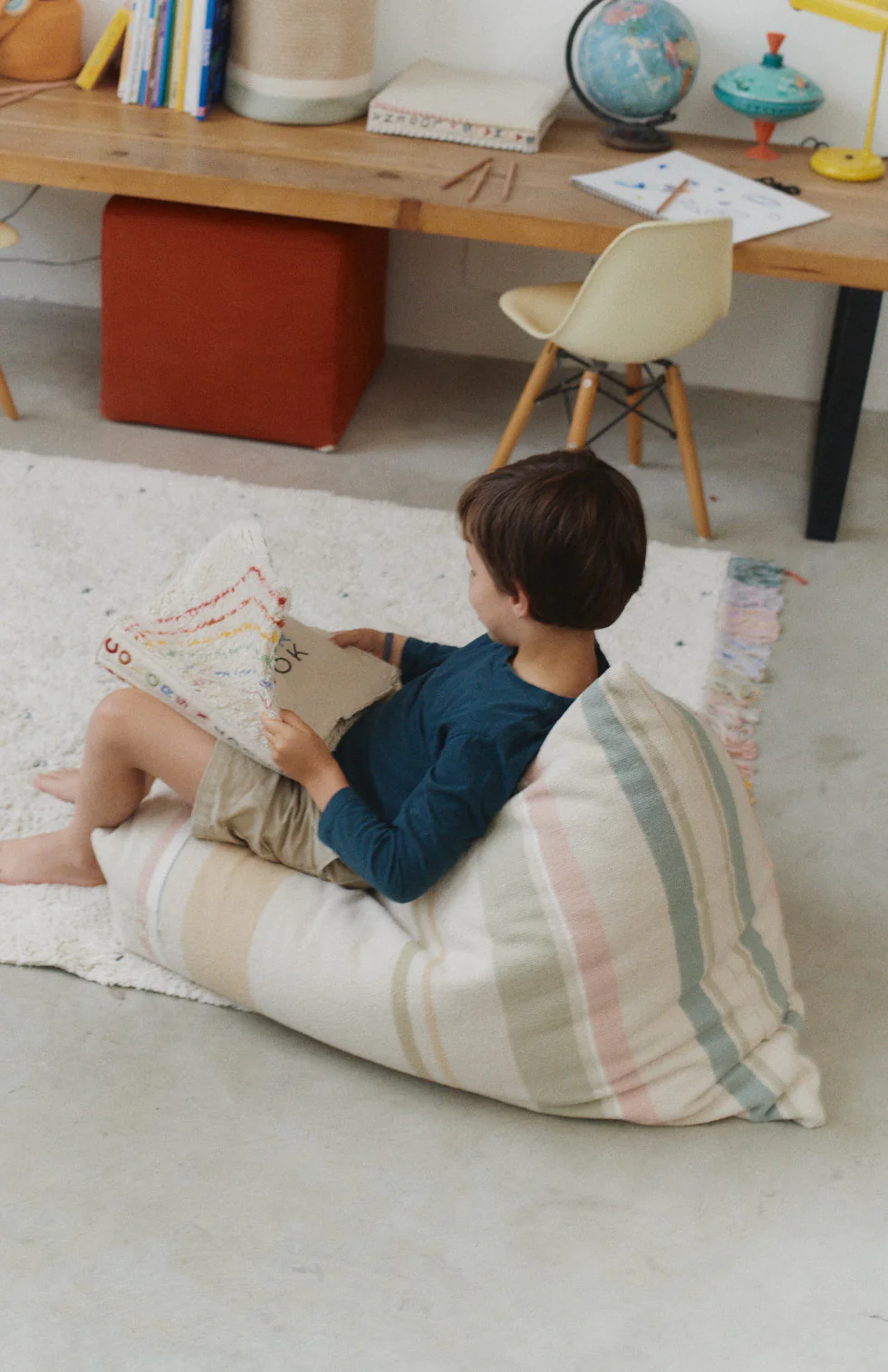 Pouf Cleo multi stripe - Image 2