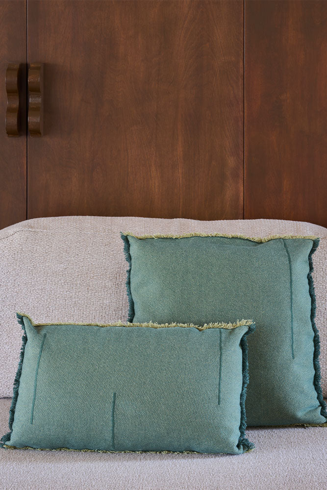 RECTANGULAR CUSHION VERTICAL DUCK GREEN - Image 2