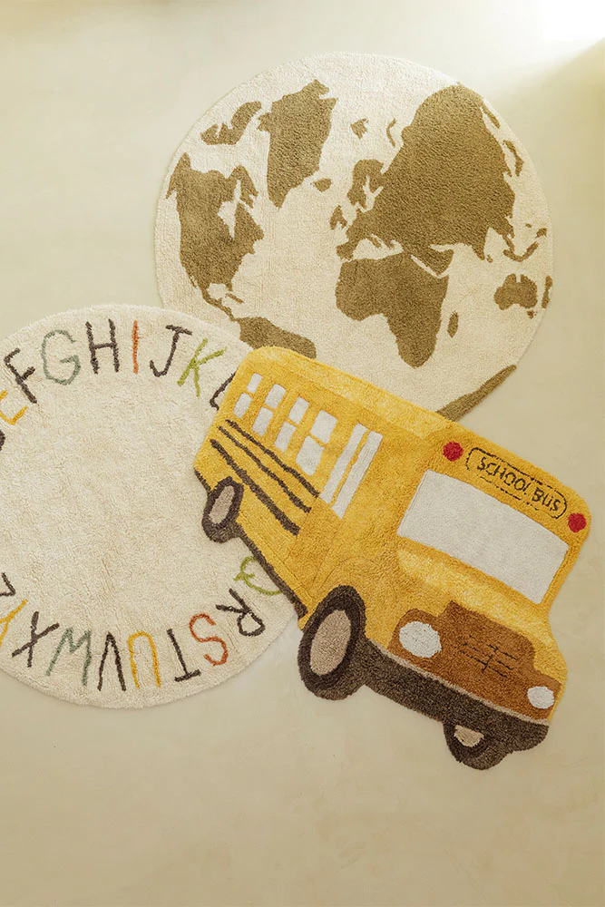RUGCYCLED WASHABLE RUG WORLD MAP - Image 2