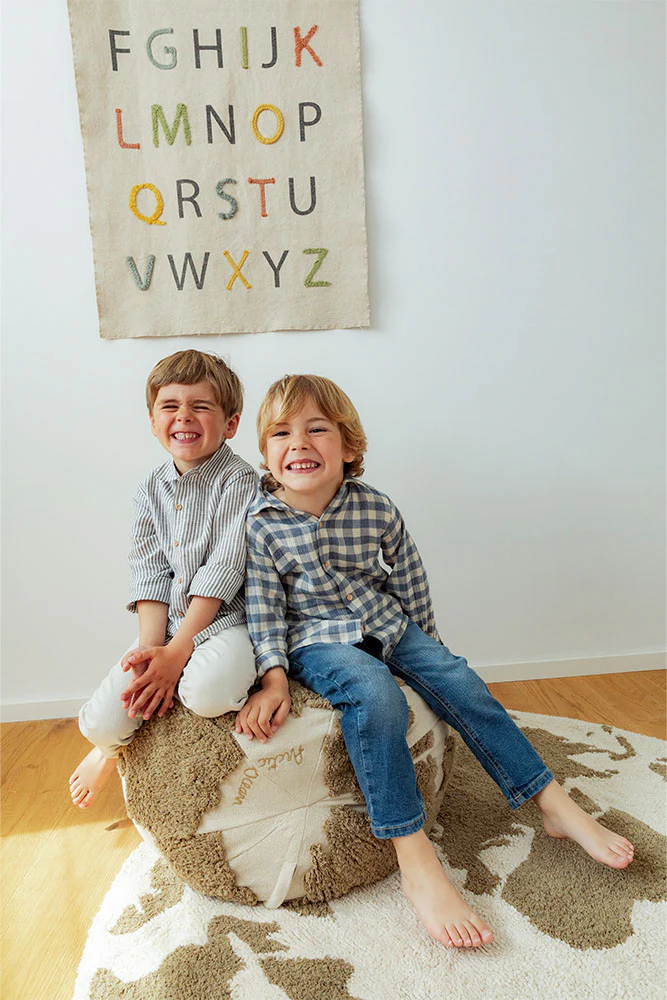 RUGCYCLED WASHABLE RUG WORLD MAP - Image 3