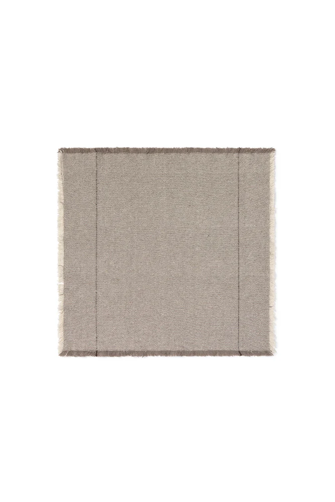 HANDLOOM NAPKINS GREIGE (SET OF 4) - Image 4