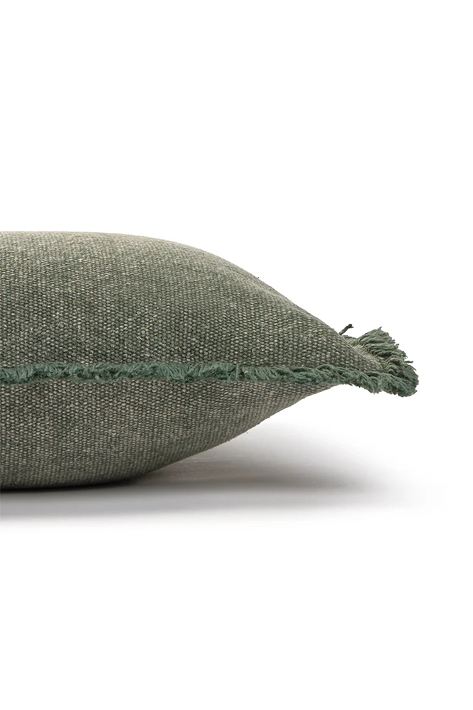 STONEWASHED RECTANGULAR CUSHION DUCK GREEN - Image 3