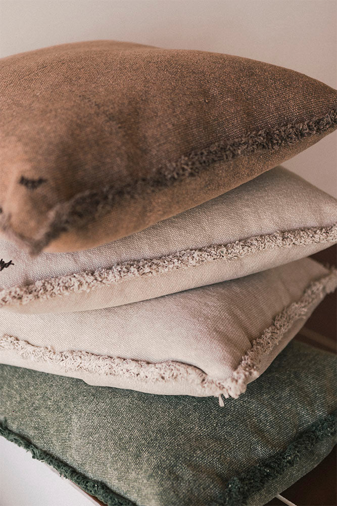STONEWASHED RECTANGULAR CUSHION DUCK GREEN - Image 6