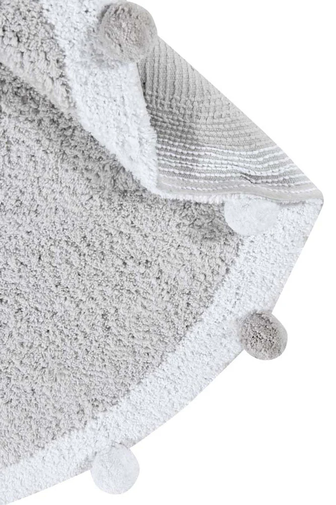 WASHABLE RUG BUBBLY LIGHT GREY - WHITE - Image 4