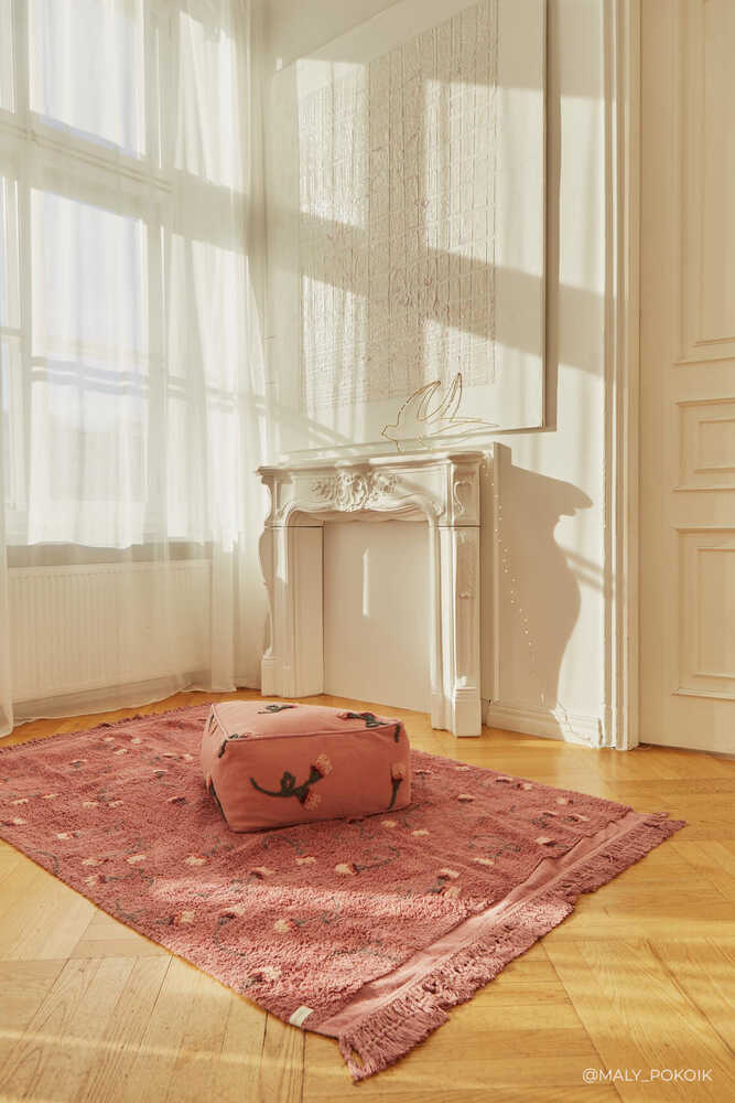 WASHABLE RUG ENGLISH GARDEN ASH ROSE - Image 2