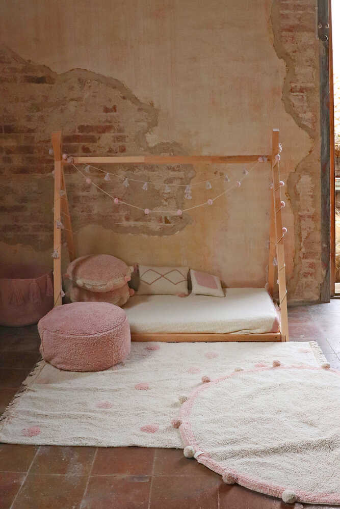 WASHABLE RUG HIPPY DOTS NATURAL - VINTAGE NUDE - Image 2