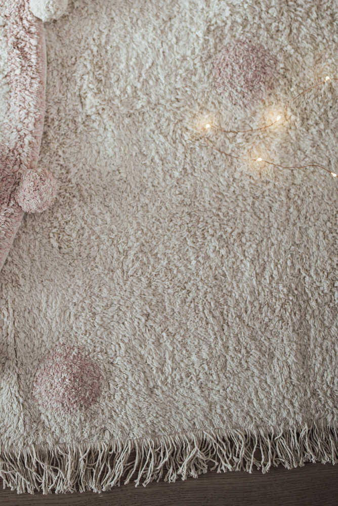 WASHABLE RUG HIPPY DOTS NATURAL - VINTAGE NUDE - Image 3