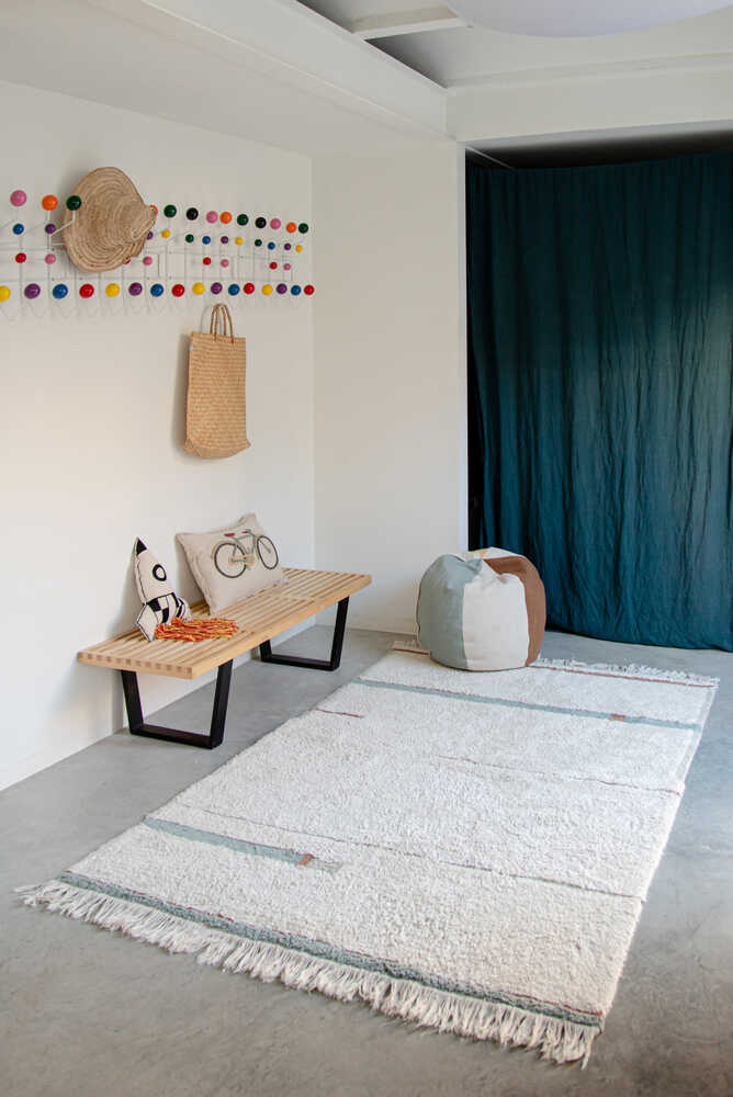 WASHABLE RUG LANES VINTAGE BLUE - Image 3