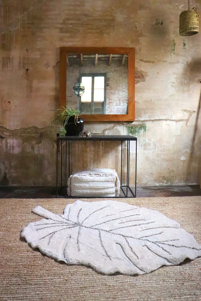 WASHABLE RUG MONSTERA NATURAL - Image 3