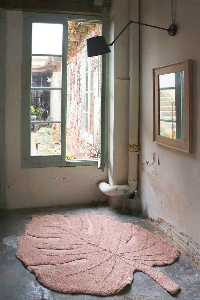 WASHABLE RUG MONSTERA VINTAGE NUDE - Image 3