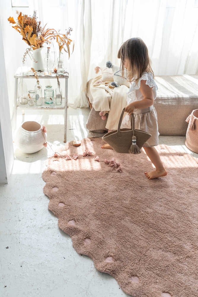 WASHABLE RUG PINE CONE VINTAGE NUDE - Image 2