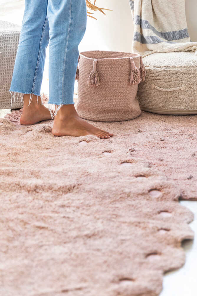 WASHABLE RUG PINE CONE VINTAGE NUDE - Image 4