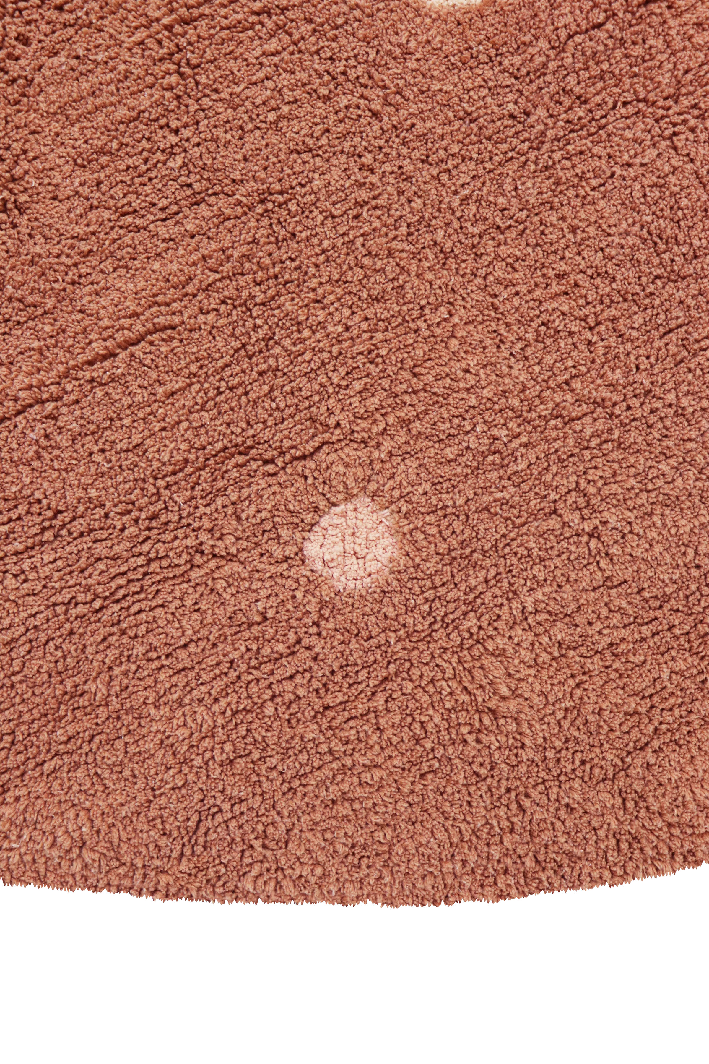 WASHABLE RUG ROUND DOT CHESTNUT - Image 6