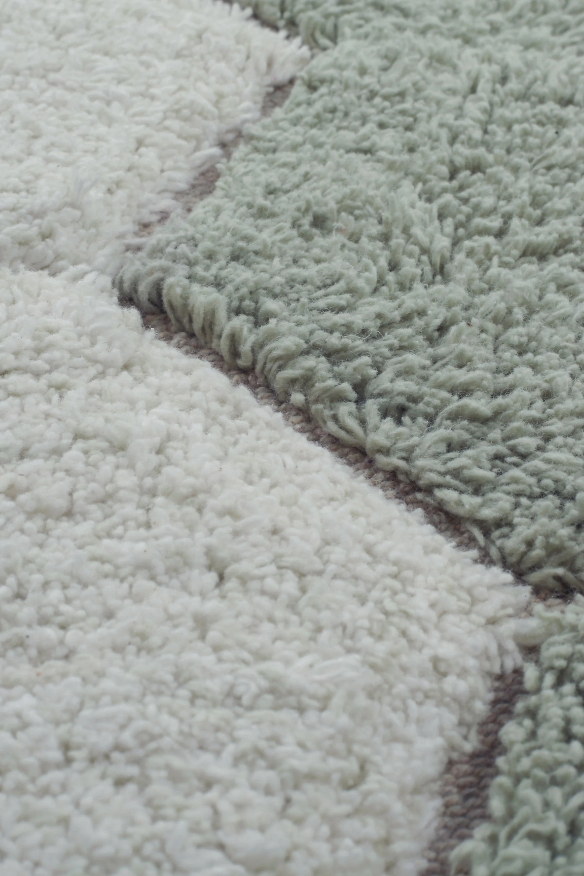 WASHABLE RUG ROUND HONEYCOMB BLUE SAGE - Image 5