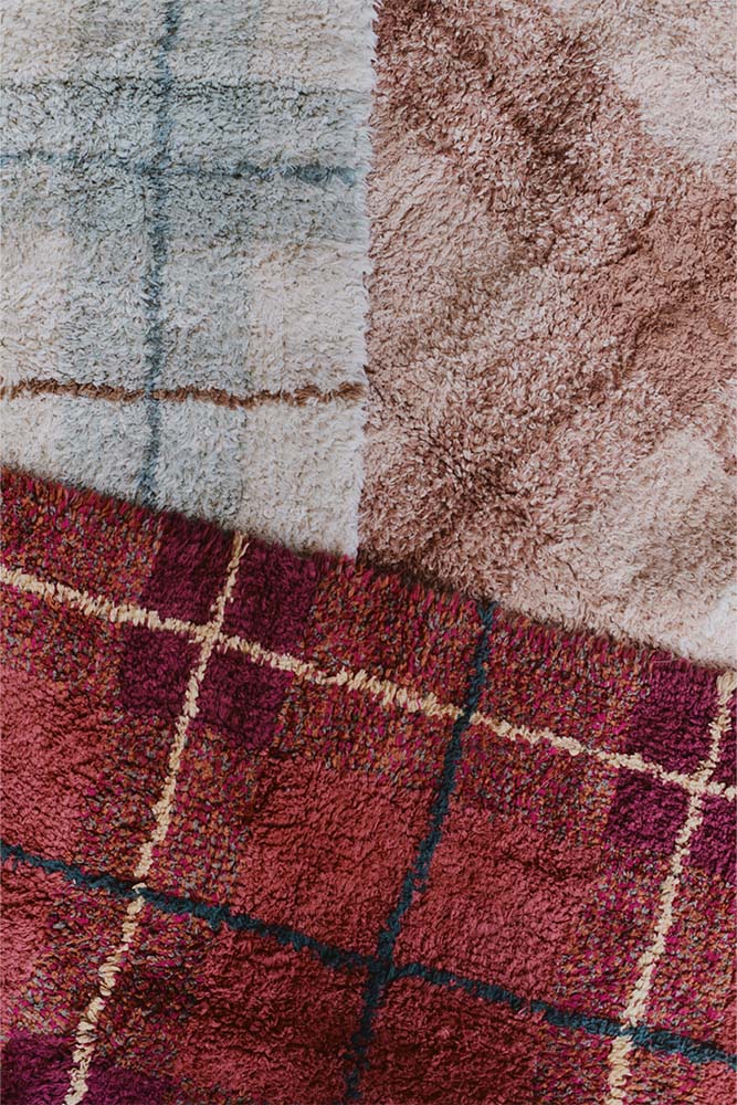 WASHABLE RUG TARTAN ROSE - Image 3
