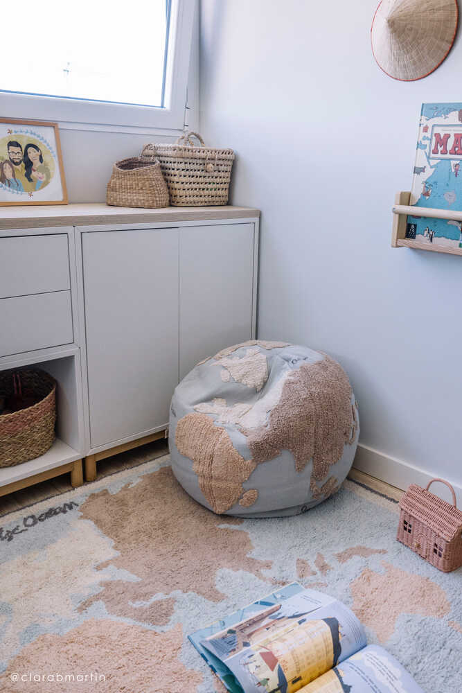 WASHABLE RUG VINTAGE MAP - Image 3