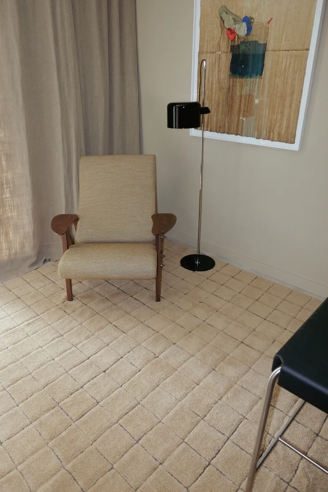 WOOL RUG MOSAIC AMBER - Image 2