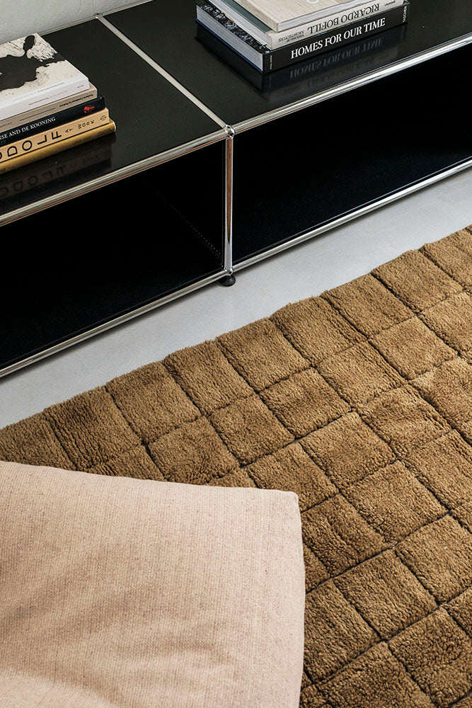 WOOL RUNNER RUG MOSAIC OCHRE - Image 2
