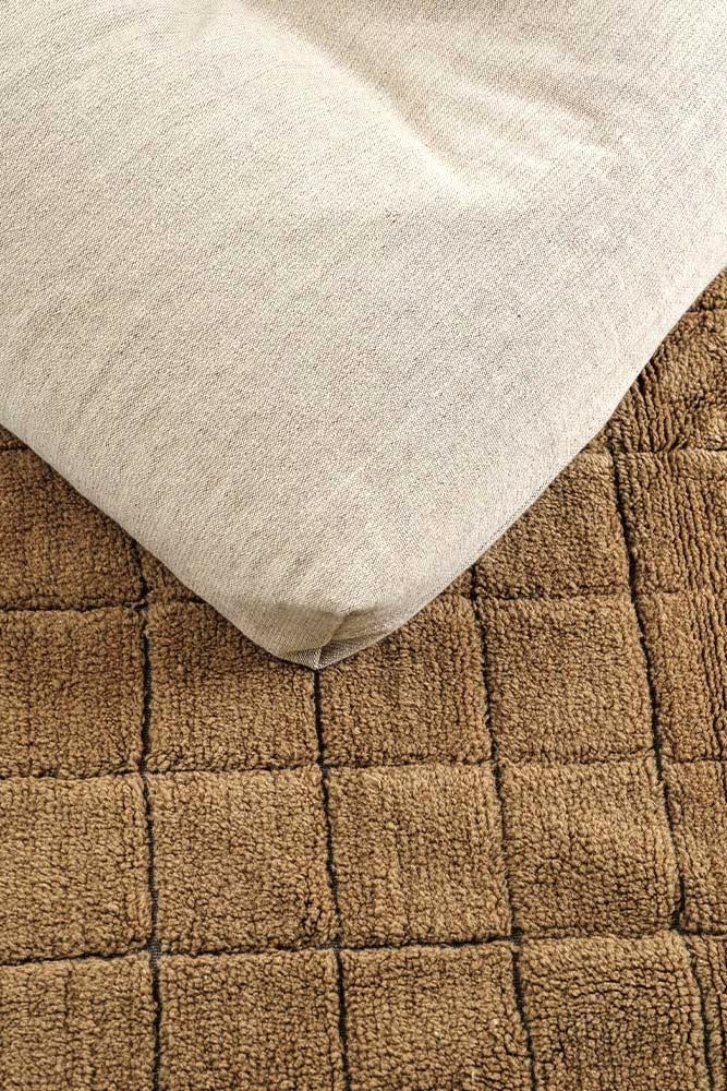 WOOL RUNNER RUG MOSAIC OCHRE - Image 3